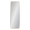 Kate and Laurel Zayda Radius Rectangle Framed Wall Mirror, 16x48, Gold - 2 of 4