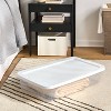 41qt Clear Under Bed Storage Box White - Brightroom™ - 2 of 3