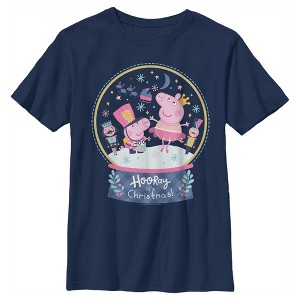 Boy's Peppa Pig Hooray it's Christmas T-Shirt - 1 of 4