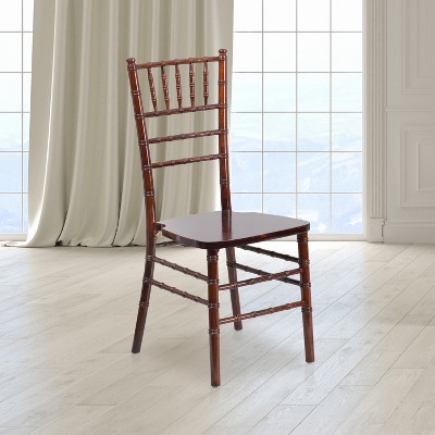 Fruitwood Lacquered Acacia Armless Chiavari Dining Chair
