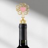 Unique Bargains Bottle Stoppers Lace Heart Zinc Alloy PTR 4.41"x1.50"x0.79" 1Pc - 2 of 3