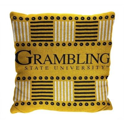 Grambling State University Yellow Jacquard Decorative Pillow Set