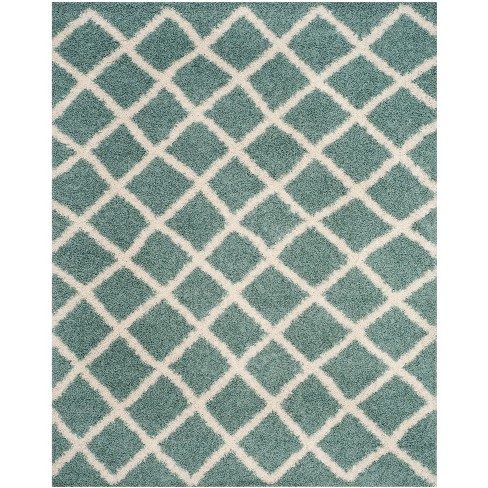 Kate Aurora Ultra Absorbent Oversized Plush Shaggy Bath Rug - 20 In. X 30  In. - Seafoam Green