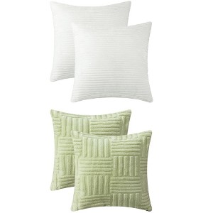 REGALWOVEN 4 Pcs Modern Couch Sofa Home Throw Pillow Covers 18" x 18" - 1 of 4