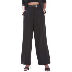 Women's Pleated Wide Leg Trouser - LASCANA - 1 of 4