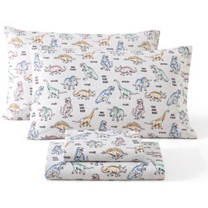 HLC.ME Printed Kids Bed Sheets Set - Wrinkle Resistant & Ultra Soft - Fits Mattresses up to 15 Inches Deep - 1 of 4