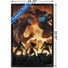 Trends International Justice League vs. Godzilla vs. Kong - Fight Framed Wall Poster Prints - 3 of 4