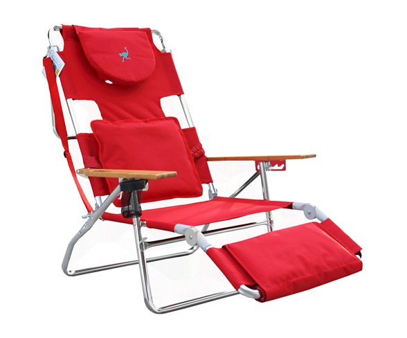 Ostrich Deluxe 3 In 1 Face Down Beach Chair Red Deltess Buy