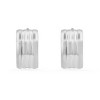 Steeltime Ladies stainless steel huggie earrings. Color Options: Silver, Gold, Rose Gold - 2 of 4