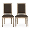 NicBex Vintage French Dining Chairs with Solid Wood Frame,Rustic Weathered Upholstered Kitchen Chairs,Living Room Chairs,Set of 2 - 4 of 4