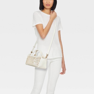 Сумки A New Day Jelly Mini Cage Tote Crossbody Bag - A New Day™ Cream — фото 2