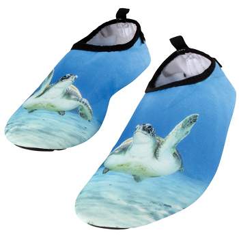 Hudson Baby Kids and Adult Water Shoes for Sports, Yoga, Beach and Outdoors, Sea Turtle