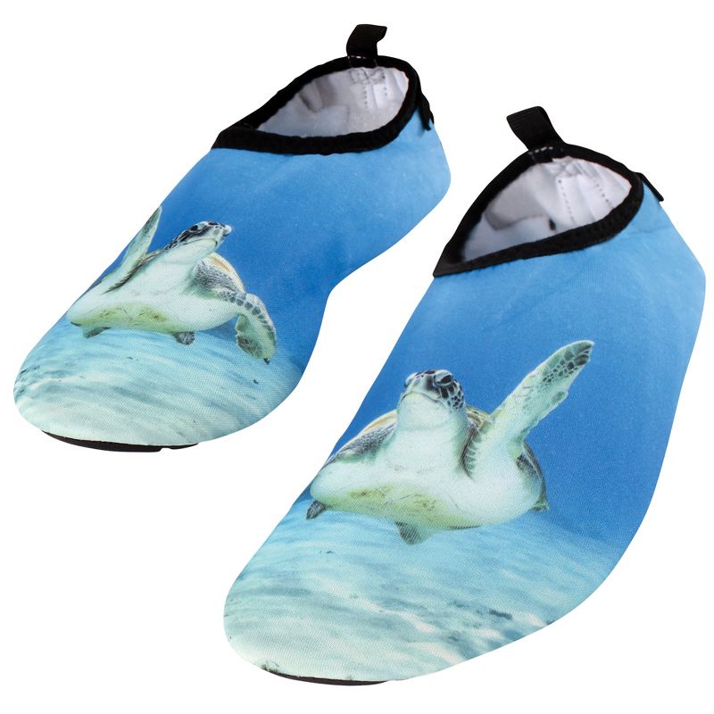 Hudson Baby Kids and Adult Water Shoes for Sports, Yoga, Beach and Outdoors, Sea Turtle, 1 of 5