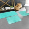Evideco French Home Goods 3D Pebble Memory Foam Bath Mats - Bath Mat, Runner Mat, and Contour Mat Available in 10 Colors - 2 of 4