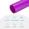 Unique Bargains Water Plumb DIY Crafts High Impact Rigid Round Pipes 8" Length ID 1.39" OD 1.57" Purple - 3 of 4