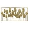 Pendant Leaflets Metal Medallion Stemmed Leaves Wall Art Gold - StyleCraft: Contemporary Iron Botanical Sculpture with Mounting Hardware - 4 of 4