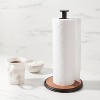 Wood Paper Towel Holder Black - Threshold™ : Target