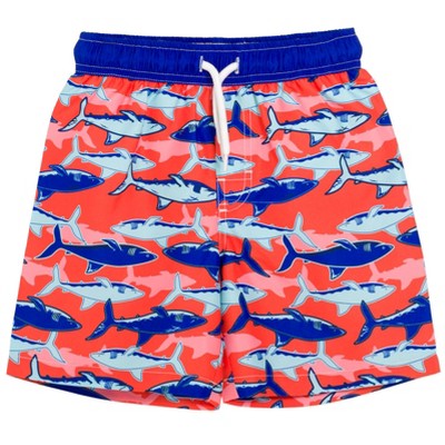 Shark Anchor Watermelon Usa American Flag Surfboard Boats Swim Trunks ...