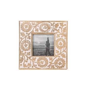 Furio Home Wood Picture Frame Floral Casual holds 4x6 Photo Size 7.25 x 9  inch