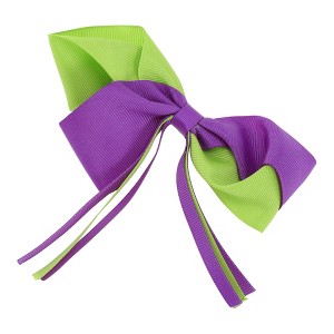 Unique Bargains Women's Halloween Bow Ribbon Duckbill Clip 1 Pc - 1 of 4