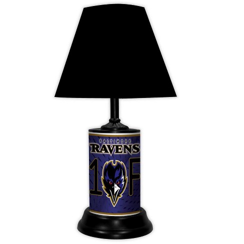 Nfl 18-inch Desk/table Lamp With Shade, #1 Fan With Team Logo ...