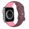 HTUTWOO Bee Engraved Apple Watch Band, Two Tone Silicone Sports Strap 38/40/41/42/44/45/46/49 mm for iWatch Series 10 9 8 7 6 5 4 3 2 1 SE Ultra - 2 of 3