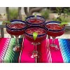 Dos Sueños Mexican Hand Blown  Margarita Glasses - Blue Spiral - 16oz - Set of 4 - 3 of 4