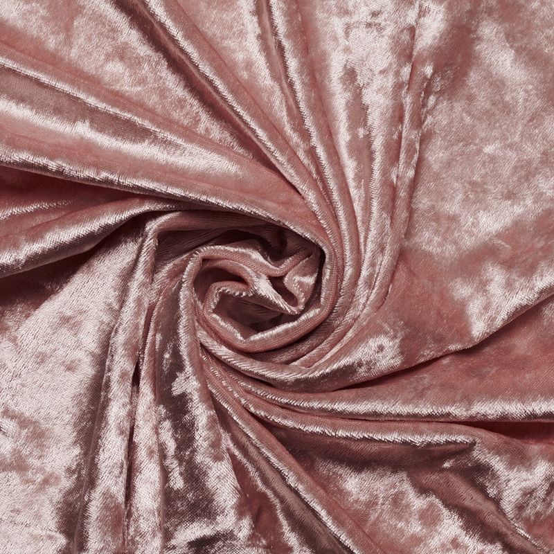 RCZ Décor Elegant Round Table Cloth - Made With Fine Crushed-Velvet Material, Beautiful Blush Tablecloth With Durable Seams, 4 of 5