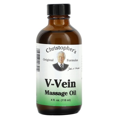 Christopher's Original Formulas V-Vein Massage Oil, 4 fl oz (118 ml)