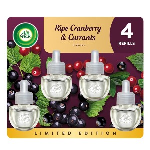 Air Wick Scented Oil Air Fresheners Cranberry & currants - 4ct - 1 of 4