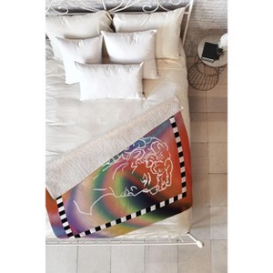 MsGonzalez Modern Classic 80" x 60" Fleece Throw Blanket - Deny Designs - 1 of 2