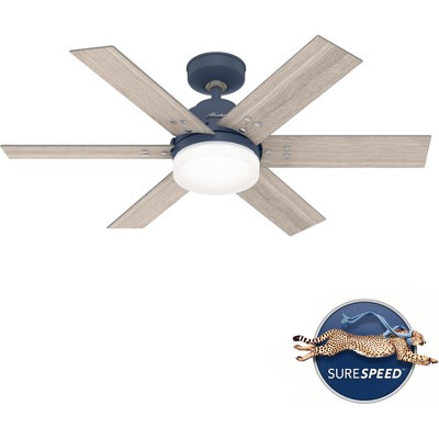 Indigo Blue 44" Pacer 6-Blade Ceiling Fan with LED Light and Remote