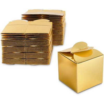 Blue Panda 36-Pack Mini Gold Foil Party Goody Boxes for Favors, Treats, 4 x  2.5 Inches : : Toys & Games