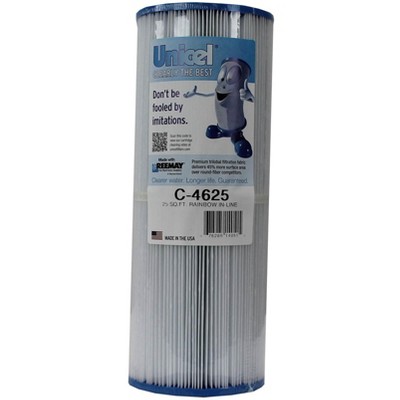 New Unicel C-4625 Rainbow Pentair In-Line Replacement Spa Filter Cartridge C4625