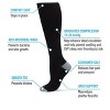 Memoi WellFit 15-20mmHg Off Black Cotton Compression Socks - 4 of 4