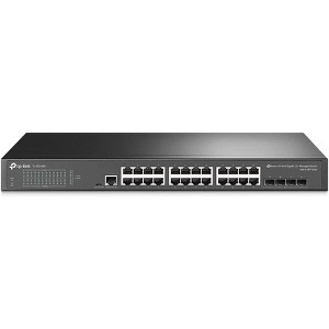 Refurbished: TP-Link TL-SG3428 24 Port Gigabit Switch 4 SFP Slots Omada SDN Integrated  L2+ Smart Managed - Manufacturer Refurbished - 1 of 4