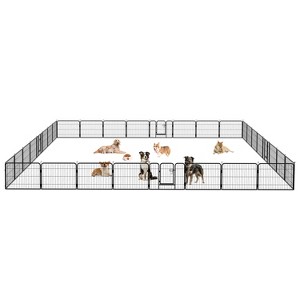 BestMassage Dog Playpen 24/32/40 Inch Heavy Duty Playpen Pen Dog Fence Dog Kennel with Doors Indoor Outdoor Pet Exercise Pen Puppy Playpen - 1 of 4