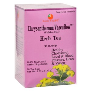 Health King Medicinal Teas Chrysanthemum Vascuflow Herb Tea - 1 Box/20 Bags - 1 of 2