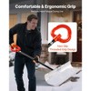 Snow Pusher Shovel with Segmented Handle & Metal Reinforced Edge 36" Heavy-Duty - 3 of 4