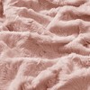 Sapphtopaz 1PC Luxuriously Oversized Faux Fur Throw Blanket, Reversible Blanket, 70x60", Machine Washable and Steam Iron for Living Room or Bedroom - 2 of 4