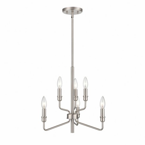 Elk Home Saginaw 6 - Light Chandelier in  Satin Nickel - image 1 of 1