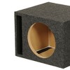 Q Power Single 12-Inch Vented Heavy Duty Subwoofer Enclosure, Charcoal Grey - 4 of 4