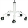 HomeRoots Teal and White Adjustable Height Swivel Rolling Office Chair - 4 of 4