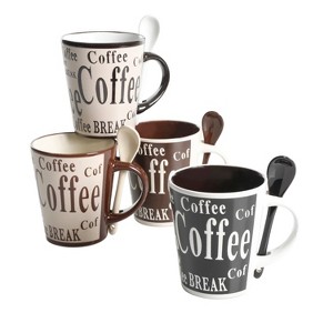 Mr. Coffee Bareggio 8-Piece Reactive Stoneware Mug Set - 1 of 4