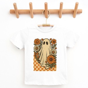 Checkered Ghost Floral Vintage - Youth Short Sleeve Graphic T-Shirt and Toddler Short Sleeve Graphic T-Shirt - 1 of 4