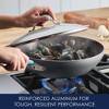 Rachael Ray 11" Hard-Anodized Nonstick Covered Stir Fry Pan - Gray with Agave Blue: Dishwasher-Safe Silicone with Stainless Steel Handle - 4 of 4