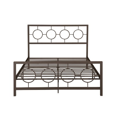 GDFStudio Anuta Queen Size Modern Iron Platform Bed Frame