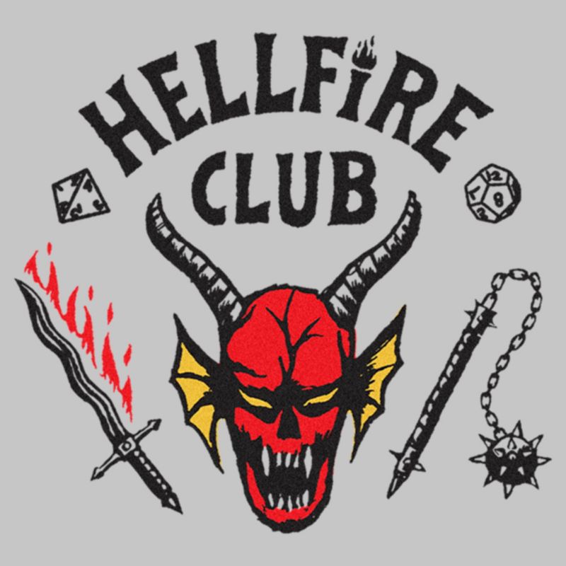 Juniors Womens Stranger Things Welcome to the Hellfire Club T-Shirt, 2 of 5