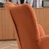 Teddy Upholstered Rocking Chair with High Backrest - 3 of 4