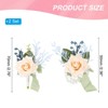 Unique Bargains Satin Romantic Durable Elegant Rose Corsage and Boutonnieres Set 2 Pcs - 2 of 4